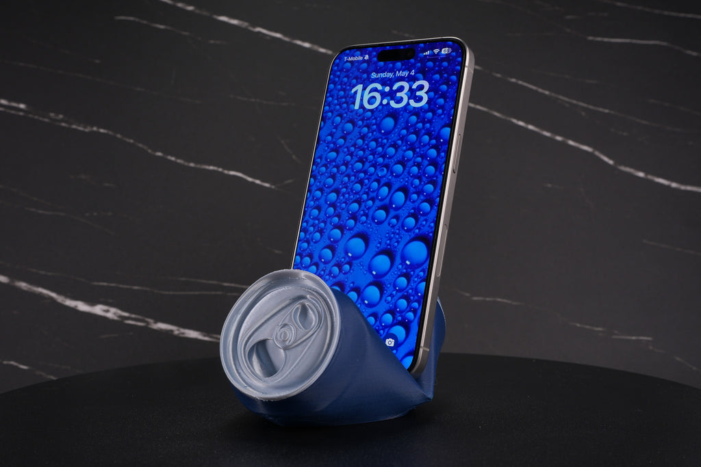 Crushed Soda Can Phone Holder