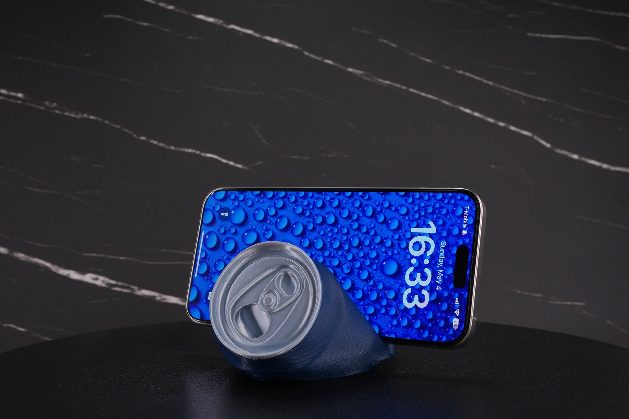 Crushed Soda Can Phone Holder