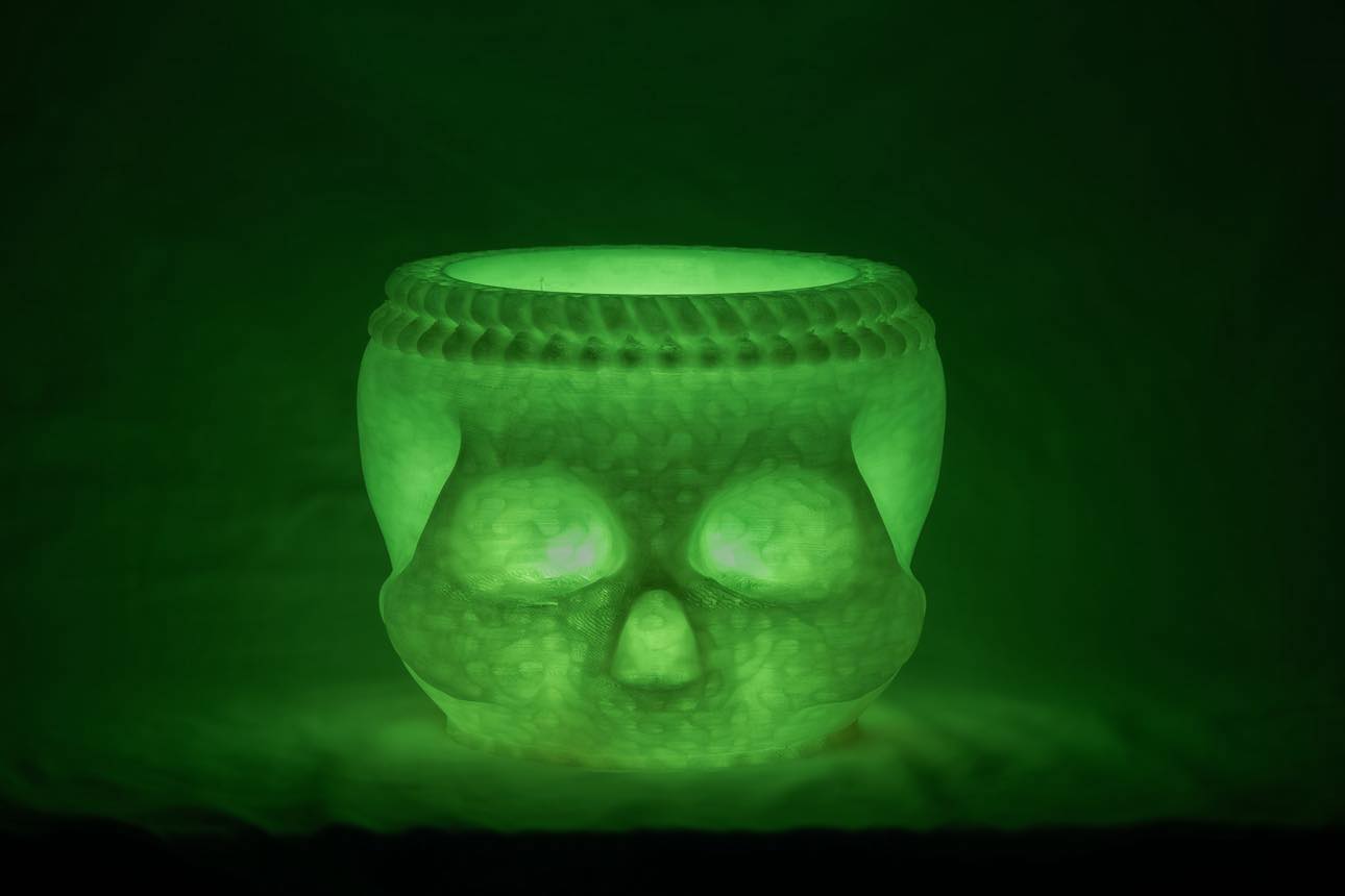 Glow-In-The-Dark Skull Serving Bowl
